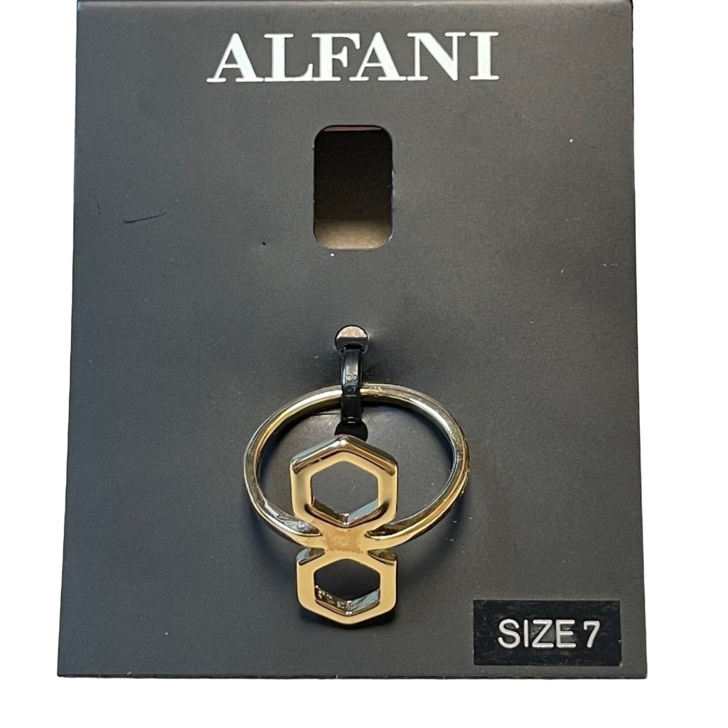 Alfani Ring Tower Gold Tone Size 7 25$